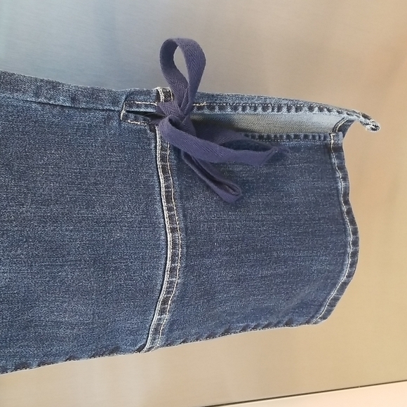 💕SUSAN GRAVER💕 Regular High Stretch Denim Crop Jeans with Ties 8P - Picture 12 of 16